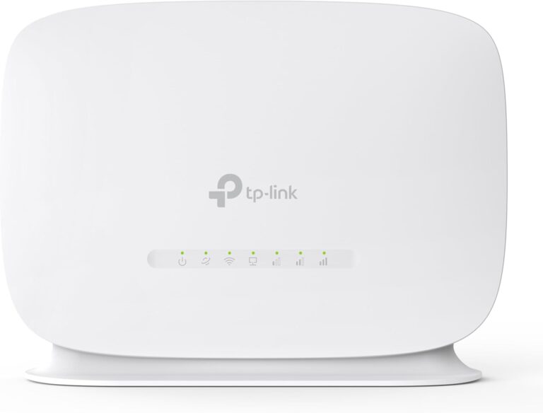 TP-Link TL-MR105 LTE Router, 4G Router unterstützt Nano SIM Karten, 4G Cat4 bis zu 150 Mbit/s, WLAN 2.4GHz 300 Mbit/s, 2 x 100 Mbps Ports, Plug & Play, bis zu 32 Geräte, Kindersicherung, Gast-Netzwer