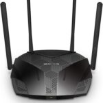 Mercusys MR3000X Wi-Fi 6 WLAN Router, Dual-Band AX3000, OpenVPN/PPTP/L2TP/IPSec, 4 Gigabit-Ports, Gast-Netzwerk, WPA3, 160MHz, Kindersicherung, 𝐮𝐧𝐭𝐞𝐫𝐬𝐭ü𝐭𝐳𝐭 𝐤𝐞𝐢𝐧𝐞 𝐃𝐒𝐋-𝐅𝐮𝐧𝐤𝐭𝐢𝐨𝐧