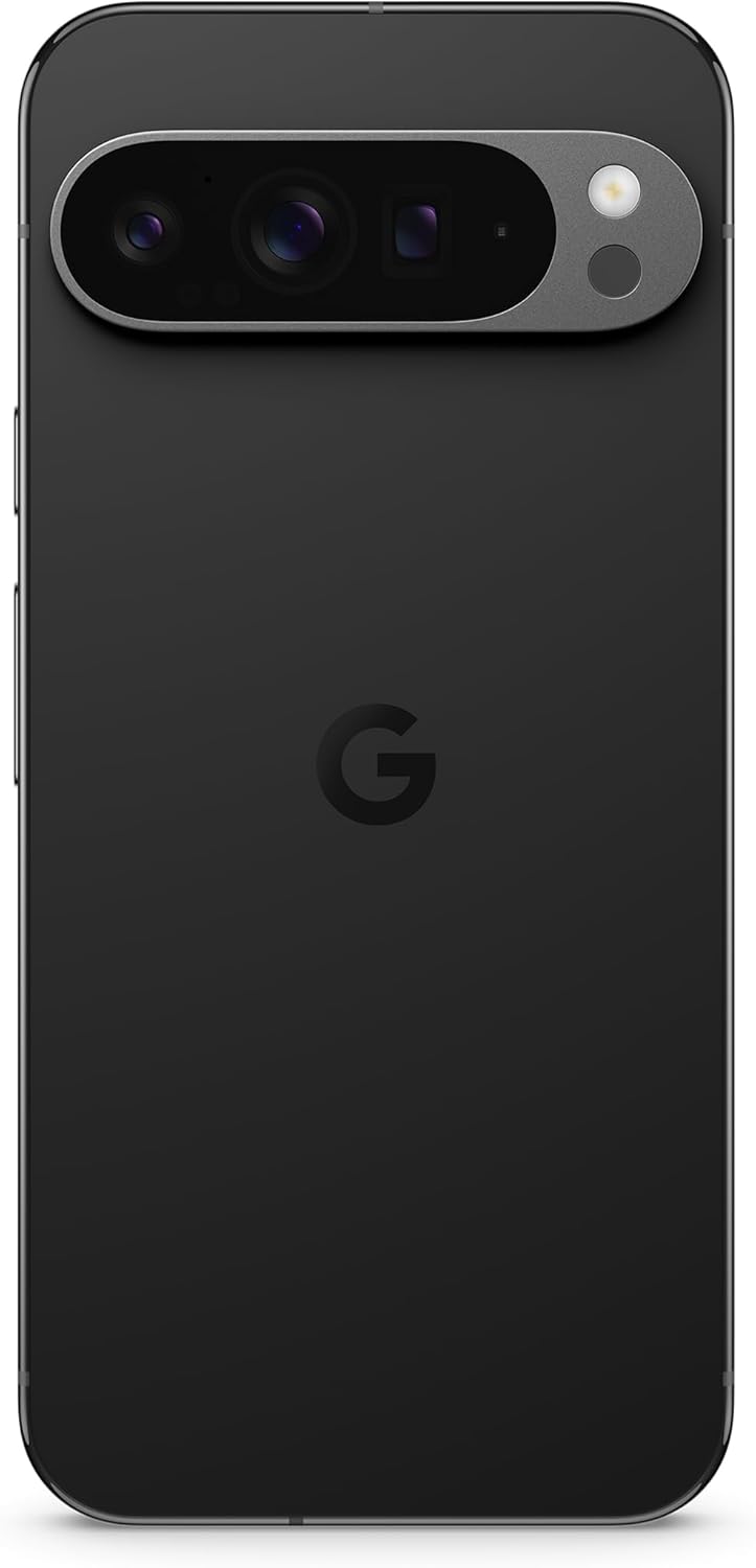 Google Pixel 9 Pro XL – Android-Smartphone mit Gemini ohne SIM-Lock, Dreifach-Rückkamerasystem, 24 Stunden Akkulaufzeit und EIN 6,8 Zoll großes Super Actua-Display – Obsidian, 128GB