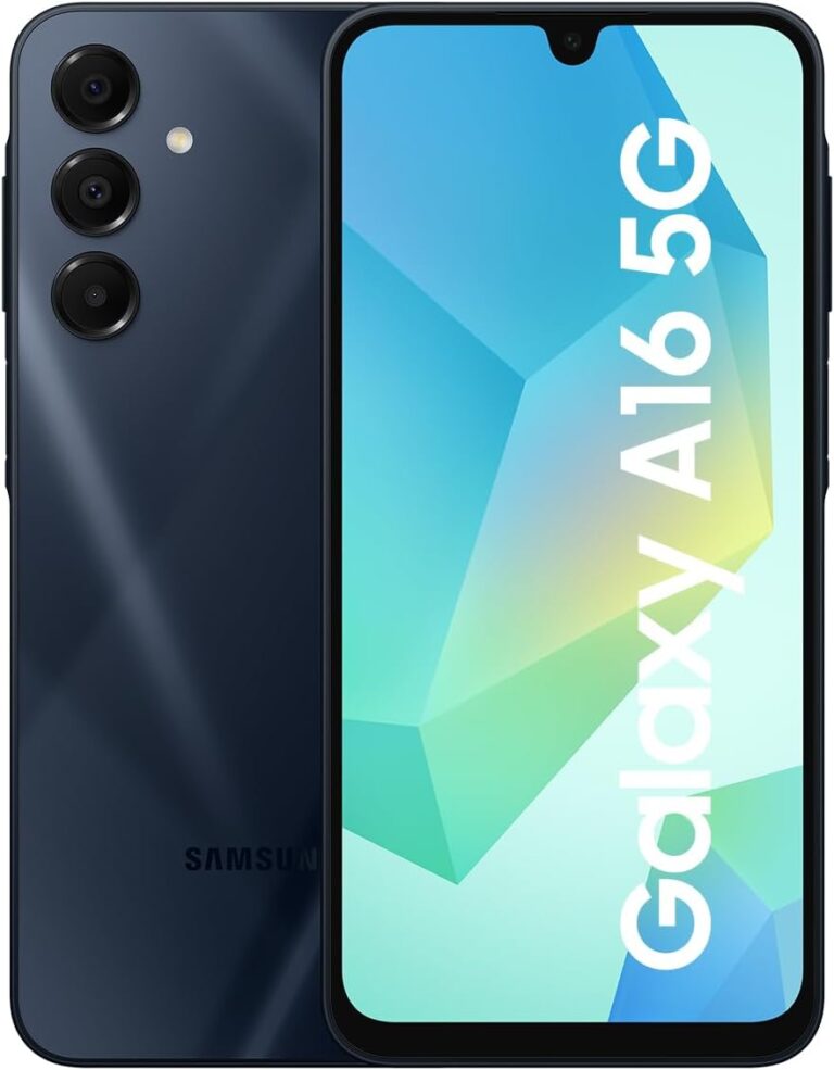 Samsung Galaxy A16 5G Smartphone ohne Vertrag, Handy mit Android, 50-MP-Hauptkamera, 16,91 cm / 6,7″ Display, 128 GB, Blue Black, 2,5 Jahre Herstellergarantie [Exklusiv bei Amazon]