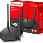 Mercusys MR1500X Wi-Fi 6 WLAN Router, Dualband AX1500, 3 Gigabit-Ports, WPA3, Kindersicherung, Gast-Netzwerk, MU-MIMO, Keine DSL-Funktion