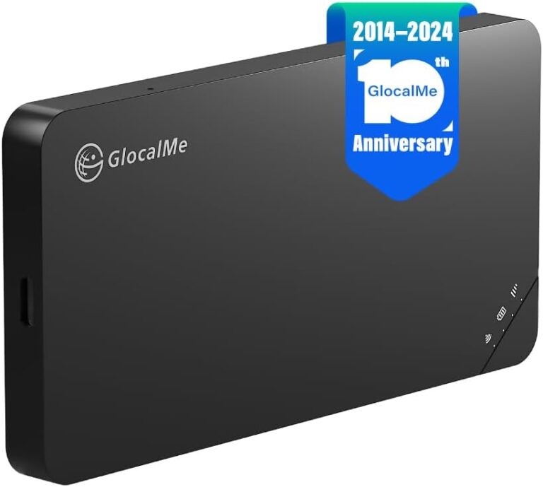GlocalMe U3 4G Mobiler WLAN Router, Keine SIM-Karte nötig, MiFi Hotspot mit 1GB globalen Daten, Verfügbar in über 200 Ländern, tragbares WLAN für unterwegs ohne vertrag