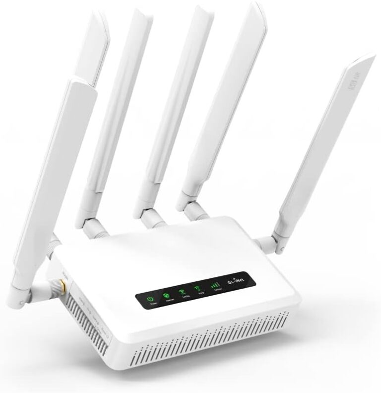 GL.iNet GL-X3000 (Spitz AX) 5G NR AX3000 Cellular Gateway Router, Wi-Fi 6, Multi-WAN, & Detachable Antennas, Dual-SIM, OpenVPN & WireGuard Client/Server, OpenWrt, MU-MIMO, Secure RV Internet