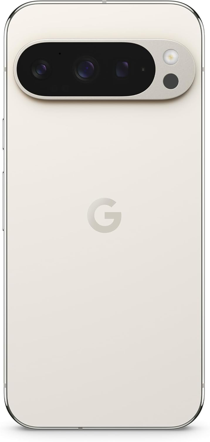 Google Pixel 9 Pro – Android-Smartphone mit Gemini ohne SIM-Lock, Dreifach-Rückkamerasystem, 24 Stunden Akkulaufzeit und EIN 6,3 Zoll großes Super Actua-Display – Porcelain, 128GB
