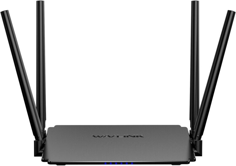 1200 Mbit/s WLAN Router, WAVLINK Dual WLAN Router (867 Mbit/s 5GHz + 300 Mbit/s 2,4GHz), Unterstützt Router/AP/Repeater-Modus, 4x5dBi-Antennen, 10/100Mbps WAN/LAN, Beamforming Technologie