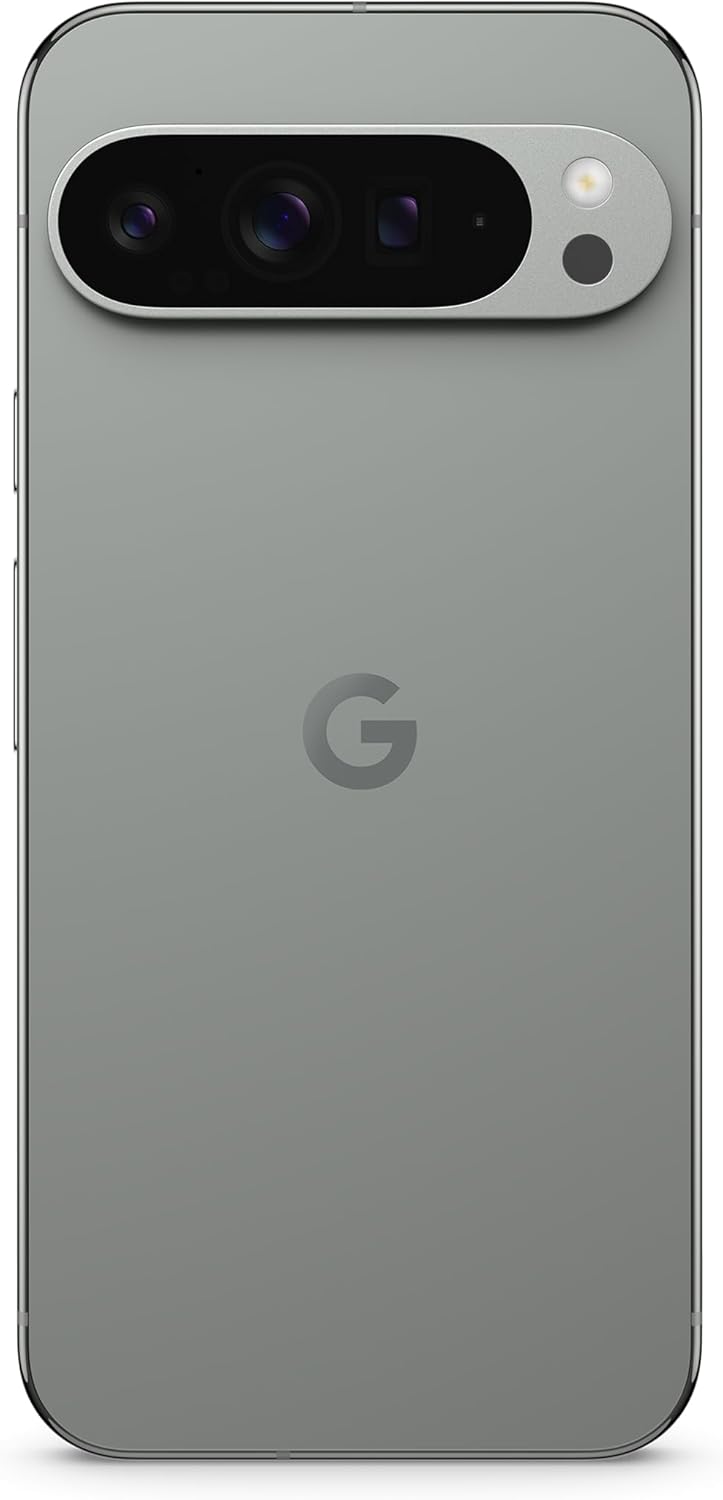 Google Pixel 9 Pro XL – Android-Smartphone mit Gemini ohne SIM-Lock, Dreifach-Rückkamerasystem, 24 Stunden Akkulaufzeit und EIN 6,8 Zoll großes Super Actua-Display – Hazel, 128GB