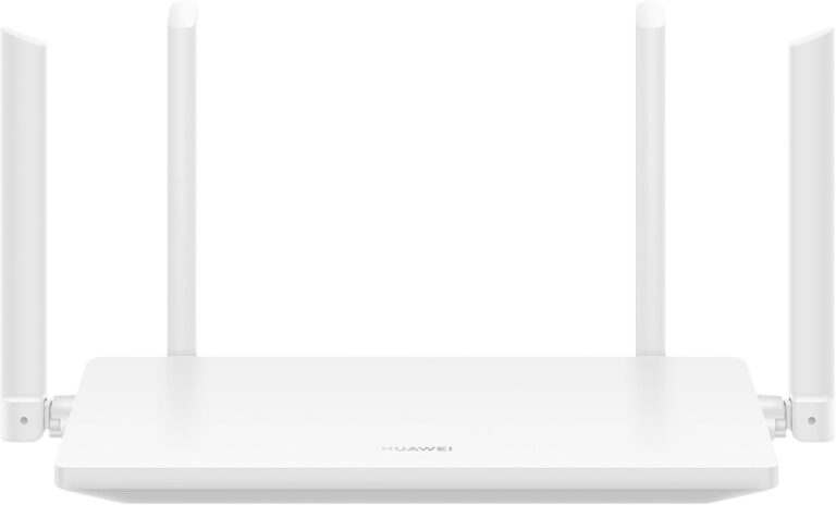 HUAWEI WiFi AX1, AC1200 Dual-Band Wi-Fi 5 Router, Hohe Geschwindigkeiten, 4 Gigabit-Ethernetanschlüsse, EasySetting, Visualisierte WLAN-Diagnose, Jugendschutzeinstellungen, HomeSec