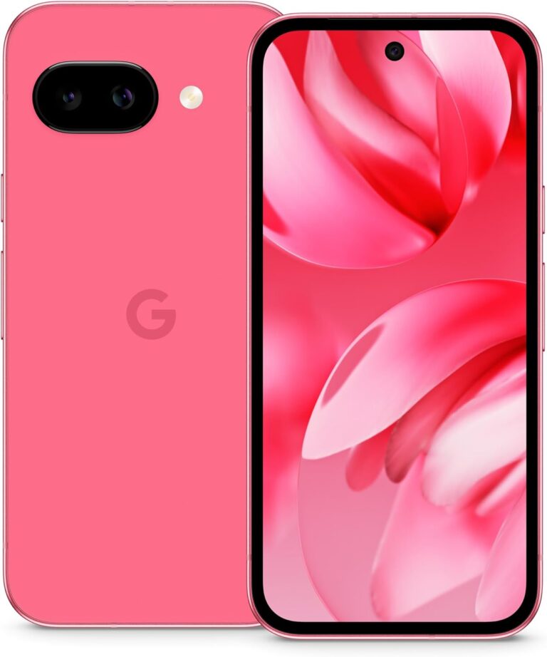 Google Pixel 9a: Android-Smartphone ohne SIM-Lock, mit KI-Kamera, 24 Stunden Akkulaufzeit und leistungsstarken Sicherheitsfunktionen – Peony, 128GB