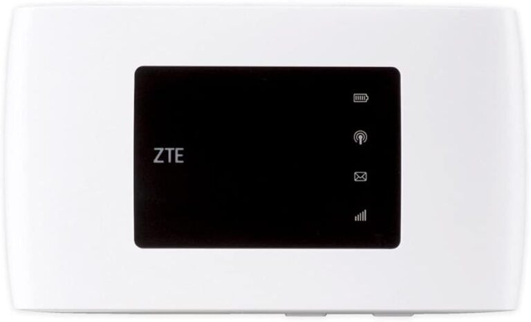 ZTE MF920 Mobile Wireless Router, 4G/LTE Hotspot Unlocked to All European SIM Cards, 150Mbit/s Download speeds, 2000mAh Battery – White