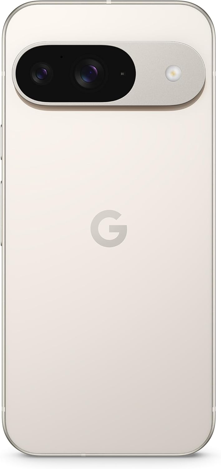 Google Pixel 9 – Android-Smartphone mit Gemini ohne SIM-Lock, erweiterte Kamerafunktion, 24 Stunden Akkulaufzeit und EIN 6,3 Zoll großes Actua-Display – Porcelain, 128GB