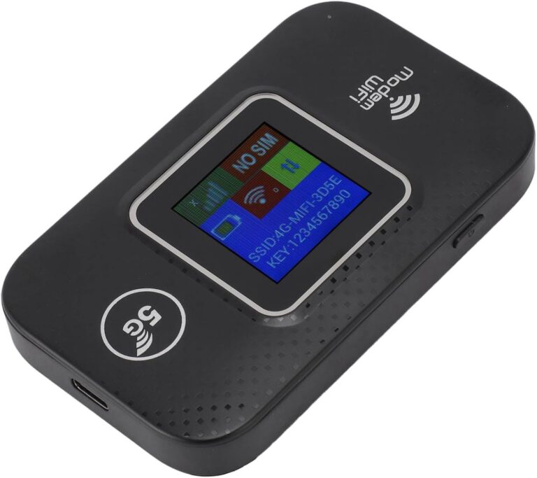 Tragbarer 4G LTE WLAN Router für Unterwegs, 150 Mbit/s High Speed 4G Taschen Mobil Hotspot, Bis zu 10 WLAN Geräte, Stromversorgung über USB, 4G B1/3/7/8/20/38/40/41