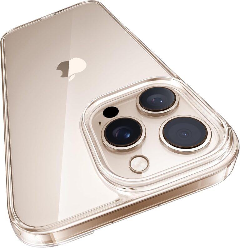 TORRAS Crystal Clear für iPhone 16 Pro Hülle [Nr.1 Vergilbungsschutz & Ultra Dünn] Handyhülle iPhone 16 Pro Case Militär-Grade Stoßfest Silikon Weicher Griff Kratzfest, Transparent