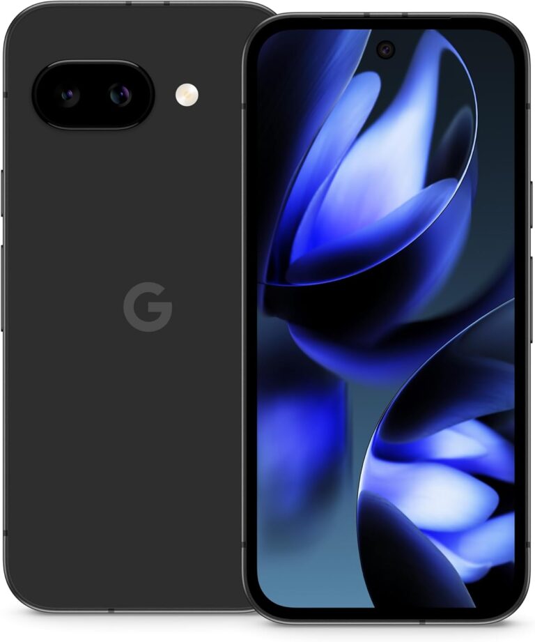 Google Pixel 9a: Android-Smartphone ohne SIM-Lock, mit KI-Kamera, 24 Stunden Akkulaufzeit und leistungsstarken Sicherheitsfunktionen – Obsidian, 128GB