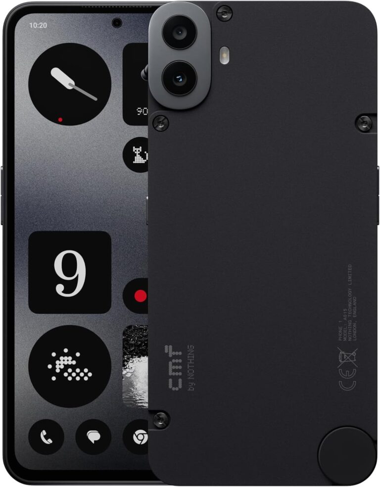CMF Phone 1 8+128GB – Handy ohne vertrag mit 50 MP Sony-Kamera auf der Rückseite mit Ultra XDR, 6,67 Zoll Super-AMOLED-Display und Nothing OS 2.6 – Schwarz
