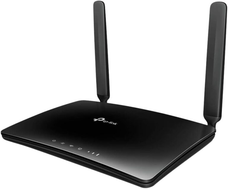 TP-Link Archer MR400 AC1200 Dualband 4G LTE WLAN Router (150 Mbit/s im Download, simultanes Dualband, 300 Mbit/s(2,4GHz) + 867 Mbit/s(5GHz), frei konfigurierbarer LAN/WAN-Port) schwarz