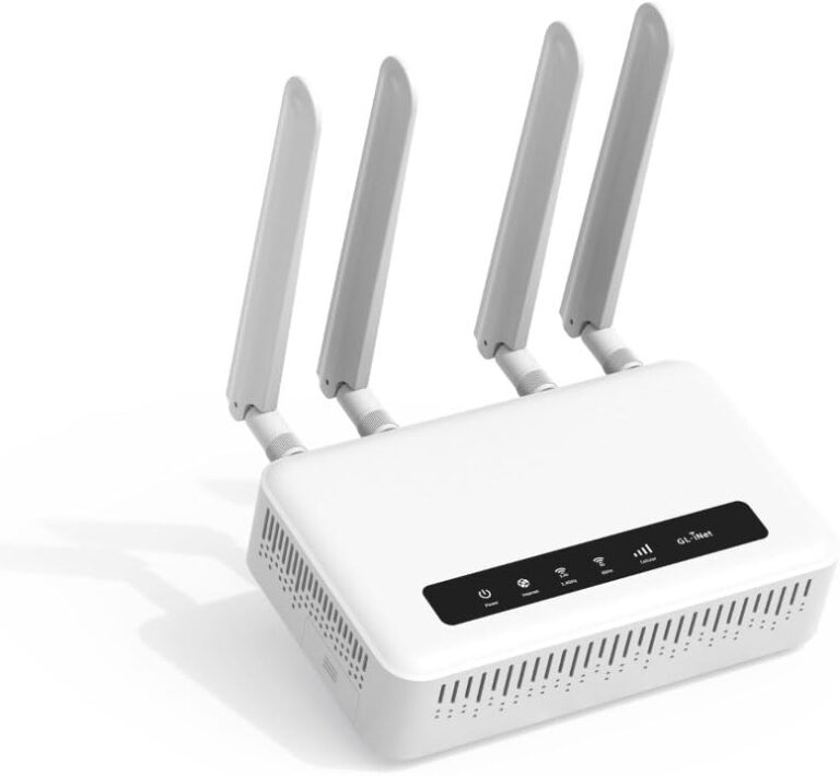 GL-X2000 (Spitz Plus) Cellular Gateway 4G LTE-Router für Zuhause, Unternehmen, Wohnmobile, Roadtrips, CAT 12, WLAN 6-Router, abnehmbare Antennen, Dual-SIM, OpenVPN (nur EU)