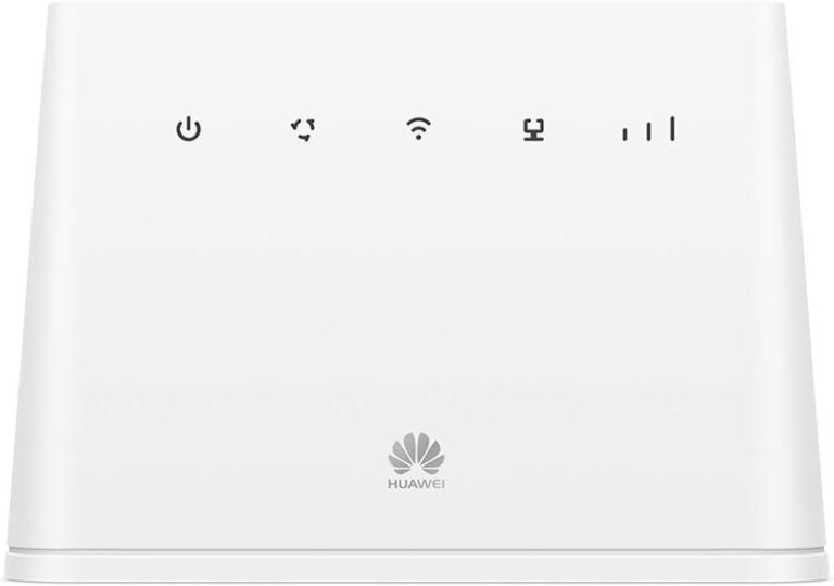 Huawei B311-221 Router 2 (Cat.4, 4G LTE bis zu 150 Mbit/s(Download), 50 Mbit/s(Upload), WiFi 300Mbps, 1x Gigabit LAN, 1x TEL) Weiß