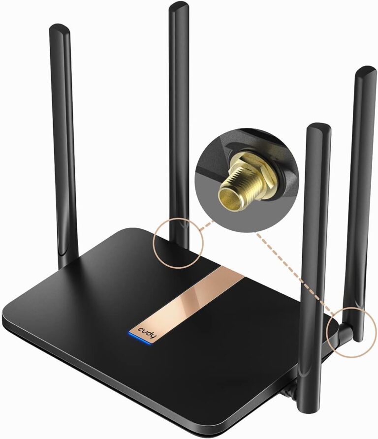 Cudy AC1200 entsperrter 4G LTE Modem Router mit SIM-Kartensteckplatz, 1200 Mbit/s Mesh-WLAN, austauschbaren Mobilfunkantennen, SMA, DDNS, VPN, Cloudflare, LT500D mit austauschbarer Antenne