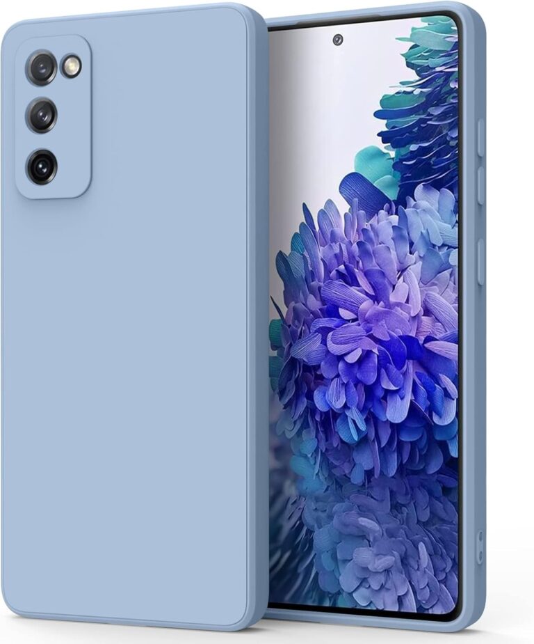 Mugust Handyhülle für Samsung Galaxy S20 FE/ S20 FE 5G Hülle, Ultradünne Weiche Flüssigsilikon Hülle, Vollständige Schutzhülle Handyhülle für Samsung Galaxy S20 FE/ S20 FE 5G (Grau blau)