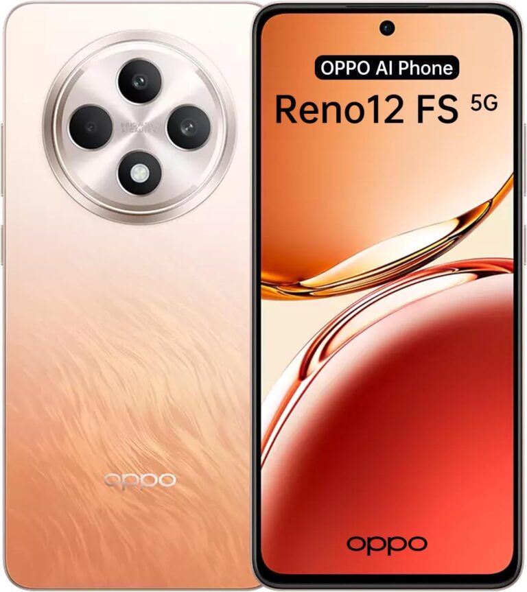 OPPO Reno12 FS 5G 12+512GB, Smartphone Android Ohne Vertrag, Handy, 120Hz 6,67″ OLED Schirm, Dimensity 6300, 50MP AI Hauptkamera, SUPERVOOC 45W, 5000mAh Akku, Widerstand IP64, NFC, Orange