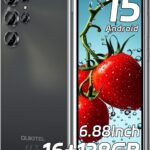 OUKITEL C61 Android 15 Smartphone Ohne Vertrag, 16GB+128GB /1TB Handy Ohne Vertrag, 6,88 Zoll 90Hz Bildschirm 5150mAh Handy Günstig, 13MP+5MP, 4G Dual SIM Simlockfreie Handys/Fingerabdruck/OTG/Face ID