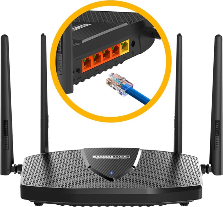 TOTOLINK X5000R Router WiFi 6 AX1800,OpenWrt WLAN Router 6 Dual Band 1201 Mbit/s 5 GHz,574 Mbit/s 2.4 GHz,1800 Mb/s,4X GIGABIT LAN Port 1000Mb/s,WiFi Router MU-MIMO IPTV OFDMA WPA3 4 Betriebsarten