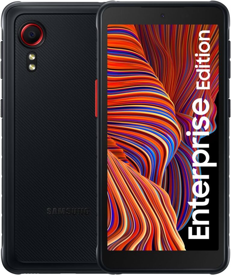 Samsung Galaxy Xcover5 Enterprise Edition, robustes 5,3 Zoll Android Smartphone, 64 GB, 3.000 mAh Akku, Business Handy, wassergschützt, Smartphone ohne Vertrag, Black